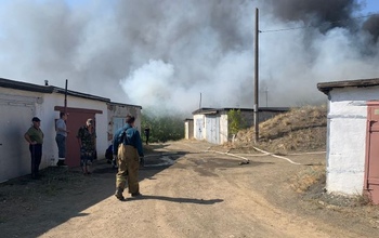 Медногорск снова задыхается в дыму от пожара