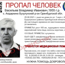 В Бузулукском районе без вести пропал пенсионер