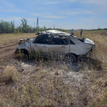 Под Сорочинском пьяный водитель без прав опрокинул 