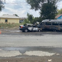 Стали известны подробности ДТП в Оренбурге с горящими авто