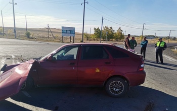 В Кувандыке Lada Priora 