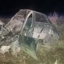 В Оренбуржье пытавшийся уехать от полиции водитель попал в страшное ДТП