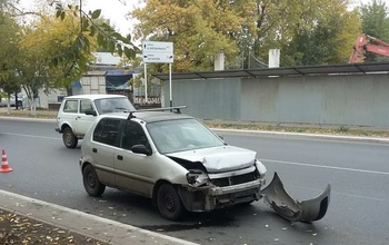В центре Оренбурга при столкновении 