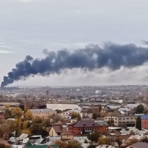 В Оренбурге снова пожар на территории бывшего завода РТИ