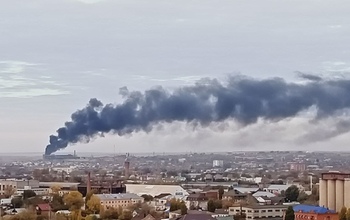 В Оренбурге снова пожар на территории бывшего завода РТИ