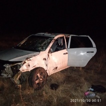 В Александровском районе 36-летняя автоледи опрокинула 