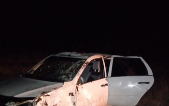 В Александровском районе 36-летняя автоледи опрокинула 