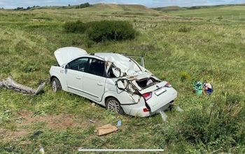 В ДТП на трассе в Оренбуржье пострадали две пассажирки иномарки