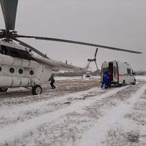 Борт санавиации доставил в Оренбург мужчину с ожогами в крайне тяжелом состоянии