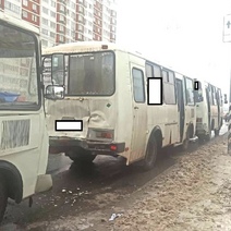 В Оренбурге на проспекте Победы столкнулись сразу три пассажирских ПАЗа