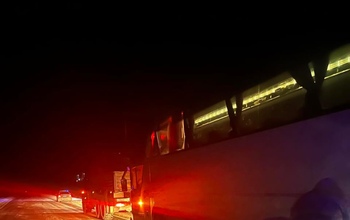В Тюменской области на трассе сломался автобус с вахтовиками из Оренбурга