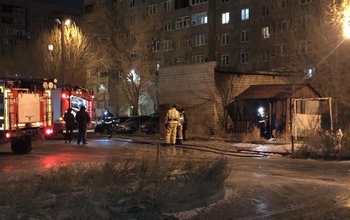 В Бугуруслане загорелся газетный киоск