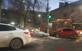 В Оренбурге после ДТП 