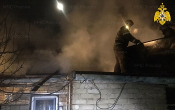 На пожаре в Орске пострадала женщина