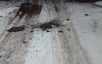 В Оренбурге с моста по ул. Терешковой падают куски бетона