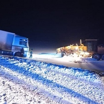 Под Сорочинском в кювет слетел водитель фуры