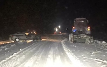 Из-за непогоды в Оренбуржье случились крупные ДТП