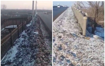 В Оренбурге мосты чистят для машин, пешеходы вынуждены ждать весны