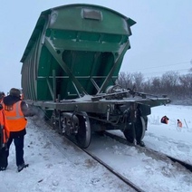 В Оренбуржье сошел с рельсов вагон с грузом