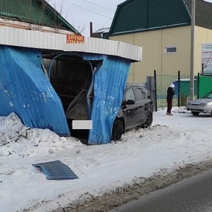 В Орске женщина за рулем 