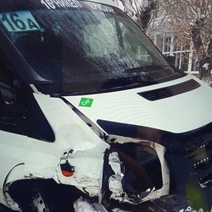 В Орске столкнулись маршрутка и 