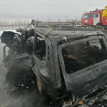 Во время ДТП в Тоцком районе в автомобиле Niva сгорели водитель и пассажир (18+)
