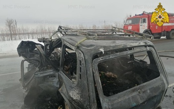Во время ДТП в Тоцком районе в автомобиле Niva сгорели водитель и пассажир (18+)