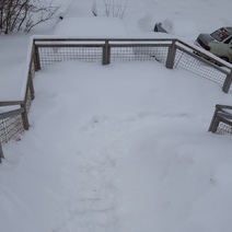 Поселок в Оренбурге утопает в сугробах