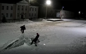 В Соль-Илецке нашли вандалов, которым не понравилась ледяная горка
