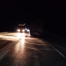 В Северном районе из-за гололёда складывается непростая ситуация на трассе М-5