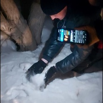 В Новотроицке кинолог с собакой 