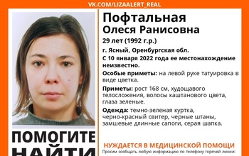 Оренбургские волонтеры больше двух месяцев разыскивают без вести пропавшую девушку