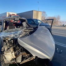 Фура из Оренбуржья, груженая картофелем, превратила 