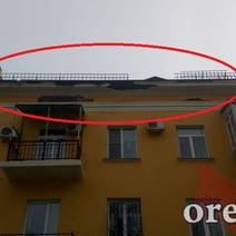В Оренбурге с домов на ул. Богдана Хмельницкого осыпается штукатурка