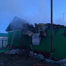 В Курманаевском районе огонь уничтожил жилой дом