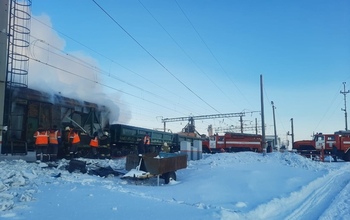 Причиной возгорания вагонов в Оренбуржье стал перегрев трубы