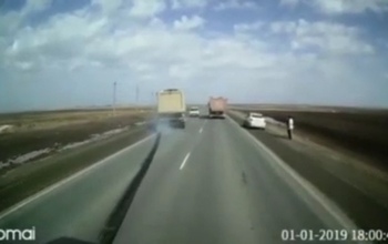 В Оренбуржье лихач 