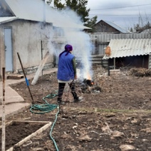 В Октябрьском районе наказали поджигателей сухой травы