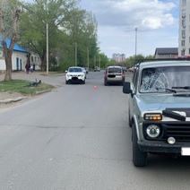 В Оренбурге под ВАЗ попал 12-летний велосипедист (18+)