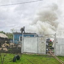 В Оренбурге во время пожара в частном жилом доме пострадал мужчина