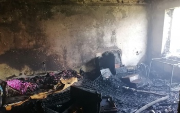 Оренбурженке, потерявшей во время пожара мужа и всё имущество, требуется помощь