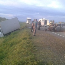 В Октябрьском районе в лобовом столкновении с грузовой 