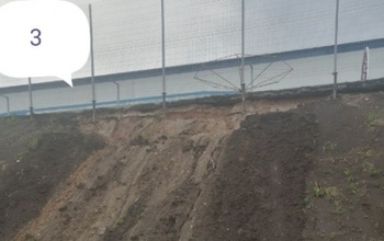 Стекающая со склона грязь стала фишкой благоустройства набережных в Оренбуржье