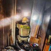 В Оренбурге на улице Новой горела квартира в девятиэтажке