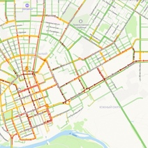 Оренбург намертво встал в пробках