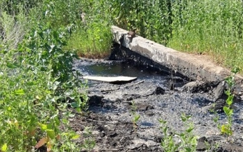 В Оренбурге волонтёры призывают ликвидировать гудроновую лужу