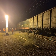 Транспортная прокуратура проводит проверку по факту схода локомотива на станции Халилово