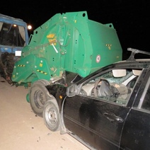 Под Бугурусланом на полевой дороге водитель 