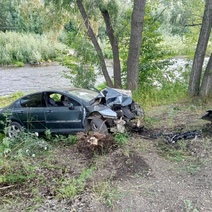 В Оренбургской области за сутки два водителя въехали в деревья, один из них погиб (18+)