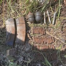 В районе СНТ «Ростошинские пруды» мужчина обнаружил целый арсенал оружия